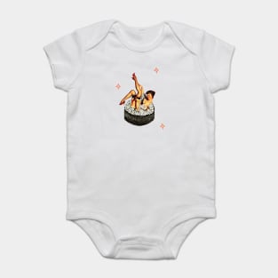 Sushi pin up girl Baby Bodysuit